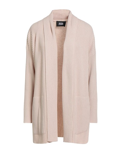 ALPHA STUDIO Cardigan Beige 90% Lana, 10% Cachemire