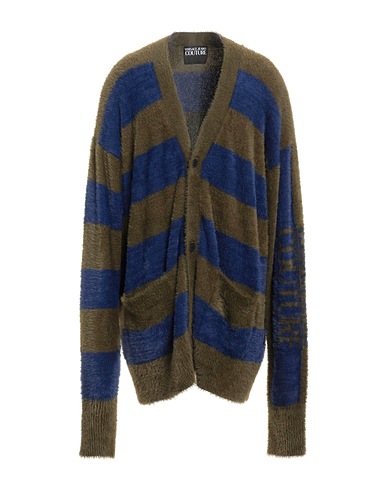 VERSACE JEANS COUTURE Cardigan Military green 100% Polyamide