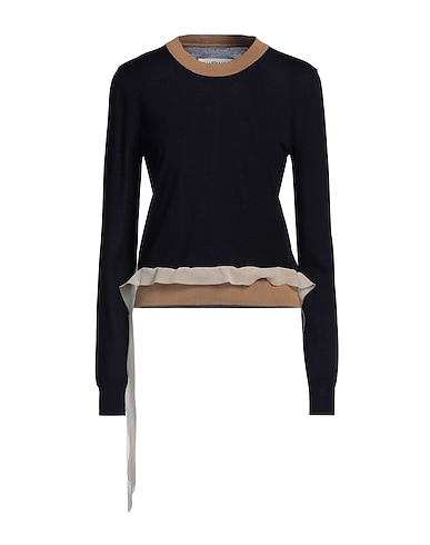 MAISON MARGIELA Pullover Blu notte 95% Lana, 5% Cotone, Acetato, Poliammide, Seta