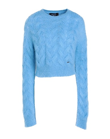 DSQUARED2 プルオーバー スカイブルー モヘヤ 50% / ナイロン 32% / ウール 18%