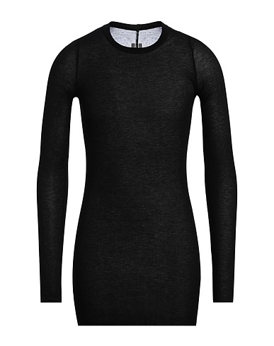 RICK OWENS ベーシックTシャツ ブラック レーヨン 88% / シルク 12%