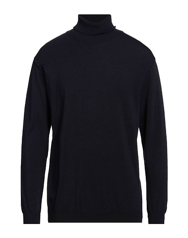 OFFICINE DEL CASHMERE Polo neck Midnight blue 68% Polyacrylic, 19% Merino Wool, 10% Polyamide, 3% Elastane