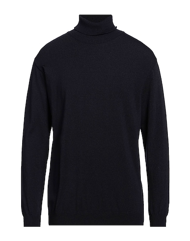 OFFICINE DEL CASHMERE Polo neck BLU NOTTE 68% Polyacrylic, 19% Merino Wool, 10% Polyamide, 3% Elastane