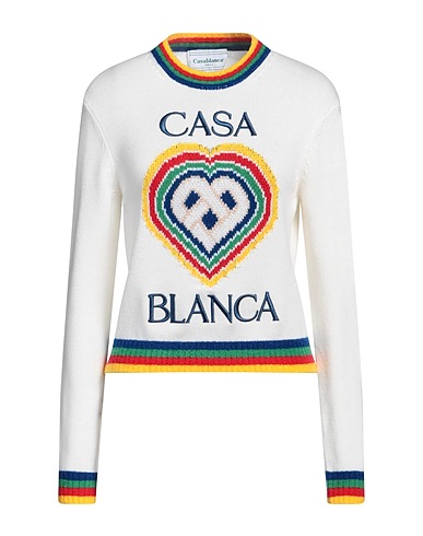 CASABLANCA Jumper Ivory 95% Virgin Wool, 5% Polyamide