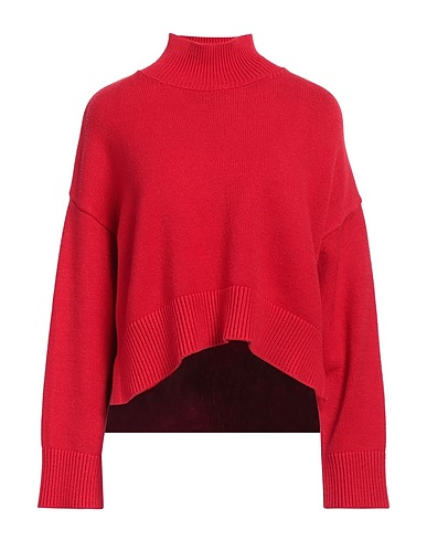 KAOS JEANS Turtleneck Red 51% Viscose, 25% Polyester, 24% Polyamide