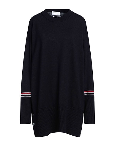 THOM BROWNE Jumper Midnight blue 100% Virgin Wool