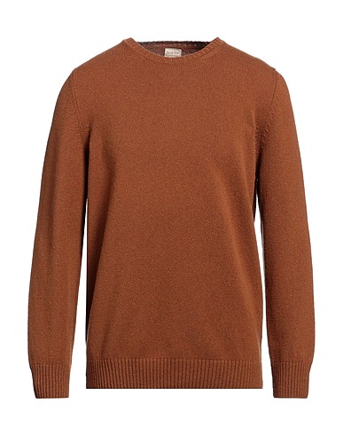 H953 Pullover Braun 100% Merinowolle