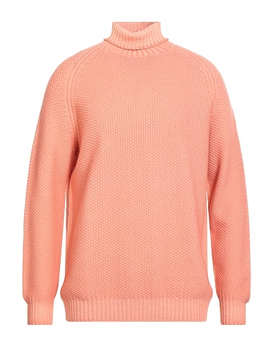 H953 Polo neck Salmon pink 100% Merino Wool