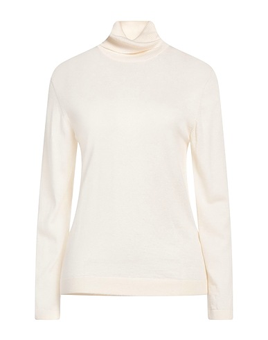 PUROTATTO Turtleneck Ivory 70% Silk, 30% Cashmere