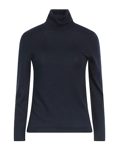 PUROTATTO Turtleneck Midnight blue 70% Silk, 30% Cashmere