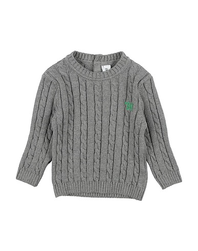 BIKKEMBERGS Jumper Grey 100% Cotton