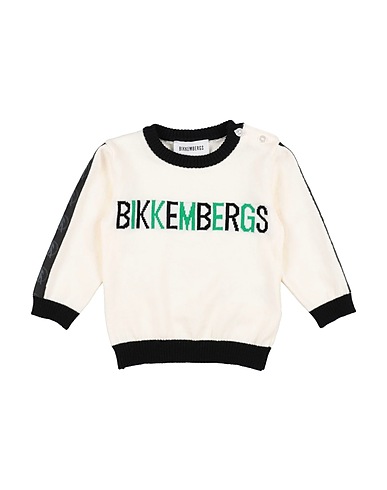 BIKKEMBERGS Jumper Ivory 100% Cotton