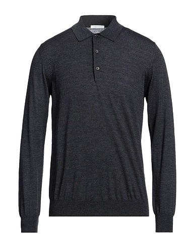 SIMON GRAY. Jumper Charcoal 100% Merino Wool