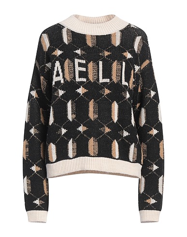 GAëLLE Paris Sweater Black 75% Acrylic, 10% Wool, 10% Viscose, 5% Alpaca wool