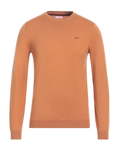 SUN 68 Pullover Cuoio 50% Lana Merino, 50% Cotone