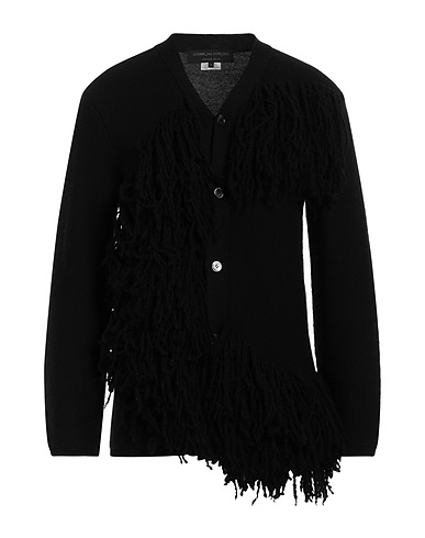 COMME des GARÇONS Cardigan Black 100% Wool, Nylon