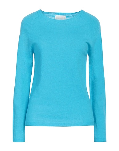 I BLUES Pullover Azzurro 82% Lana, 14% Cachemire, 4% Elastan