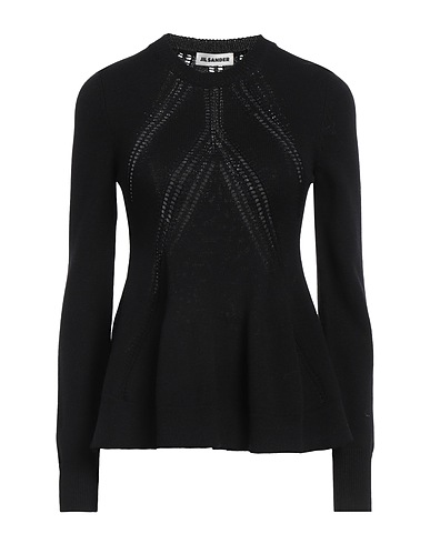 JIL SANDER Jumper Black 67% Wool, 33% Cotton