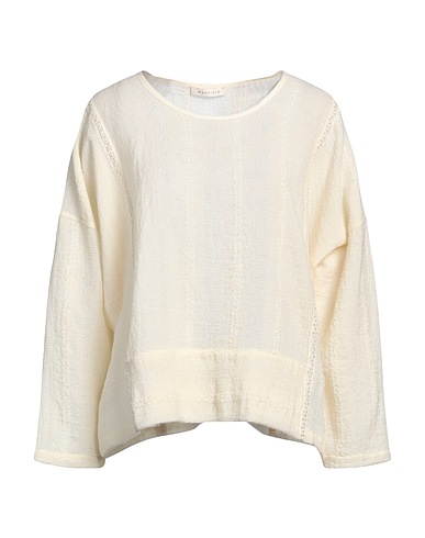 MAURIZIO Top Ivory 92% Wool, 4% Viscose, 2% Polyamide, 2% Acrylic