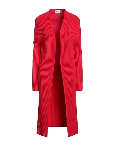 VICOLO Strickjacke Rot 50% Viskose, 27% Polyester, 23% Polyamid