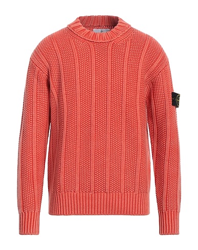 STONE ISLAND Sweater Orange 100% Virgin Wool