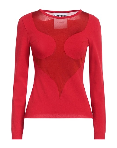 MOSCHINO Pullover Rosso 59% Viscosa, 41% Poliestere