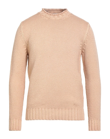 H953 Col roulé Sable 100% Laine mérinos