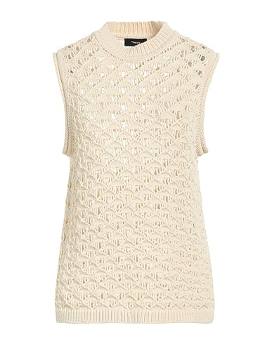 THEORY ニットベスト アイボリー コットン 56% / ナイロン 44%