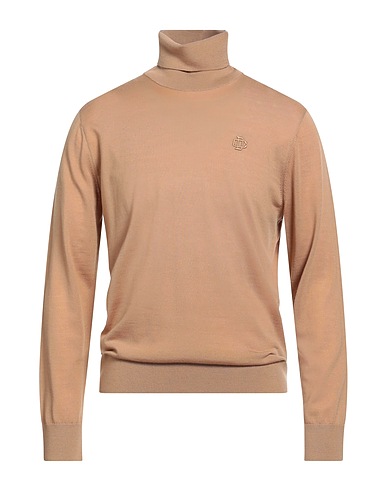 DSQUARED2 Polo neck Camel 100% Virgin Wool