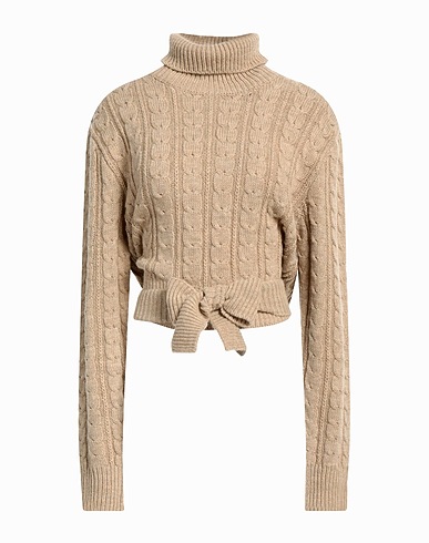 MM6 MAISON MARGIELA Polo neck Khaki 50% Acetate, 50% Virgin Wool