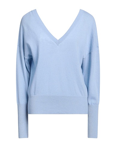 FEDERICA TOSI Pullover Celeste 84% Lana, 15% Cachemire, 1% Elastan