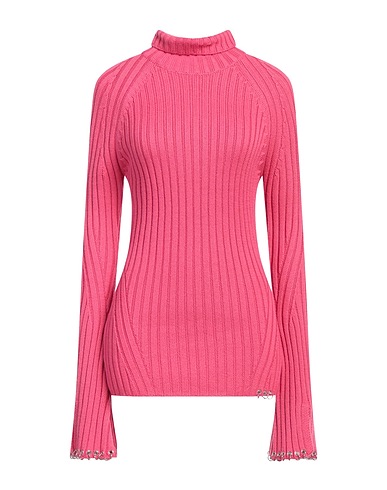 PATRIZIA PEPE Polo neck Fuchsia 50% Acrylic, 50% Wool, Zamak, Ramie