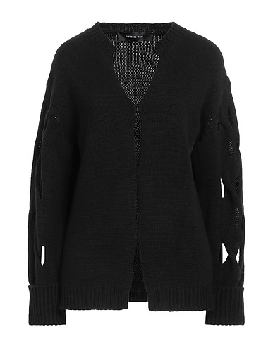 FEDERICA TOSI Cardigan Black 90% Wool, 10% Cashmere