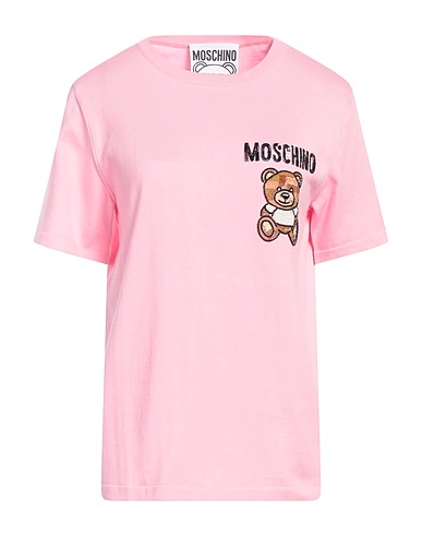 MOSCHINO Pullover Rosa 100% Cotone, Poliammide, Elastan