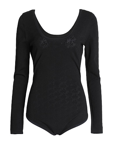 RABANNE TOPWEAR Black 78% Viscose, 18% Polyamide, 3% Elastane, 1% Polyester