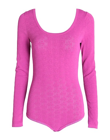 RABANNE TOPWEAR Magenta 78% Viscose, 18% Polyamide, 3% Elastane, 1% Polyester