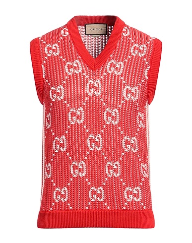 GUCCI Jumper Red 100% Cotton