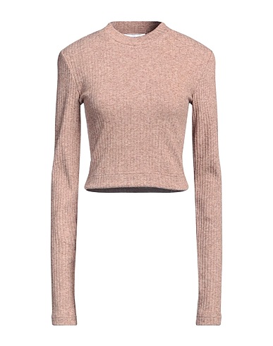 WEILI ZHENG Jumper Beige 80% Viscose, 16% Polyester, 4% Elastane