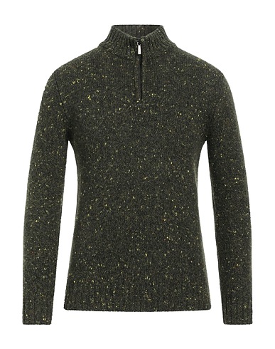 MOORER Jumper Dark green 68% Wool, 29% Cashmere, 3% Polyester