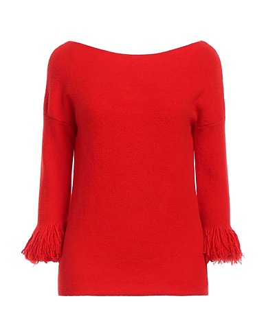 LIVIANA CONTI Sweater Red 63% Virgin Wool, 25% Polyamide, 10% Cashmere, 2% Elastane
