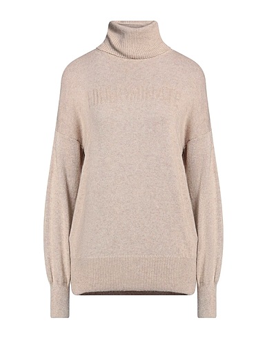 HINNOMINATE タートルネック ベージュ ナイロン 35% / レーヨン 30% / ウール 30% / カシミヤ 5%