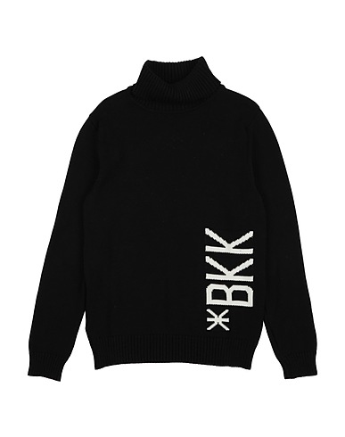 BIKKEMBERGS Polo neck Black 100% Cotton