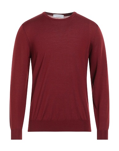 FILIPPO DE LAURENTIIS Pullover Bordeaux 100% Super 120s Lana
