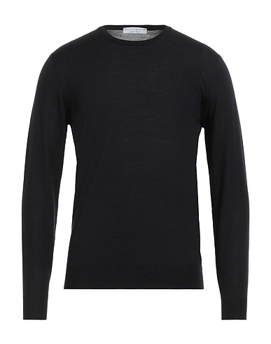 FILIPPO DE LAURENTIIS Pullover Nero 100% Super 120s Lana