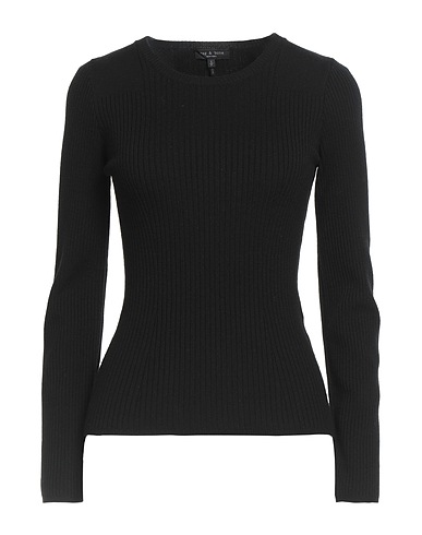 RAG & BONE Jumper Black 89% Wool, 10% Nylon, 1% Elastane