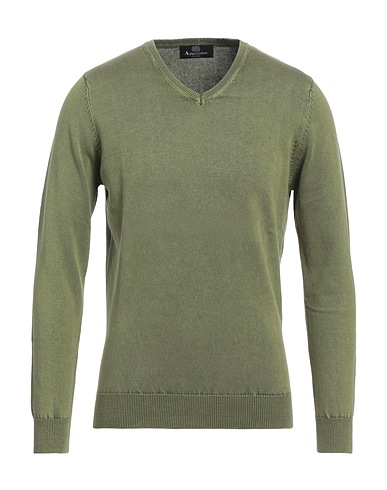 AQUASCUTUM ACTIVE Pullover Verde militare 100% Cotone