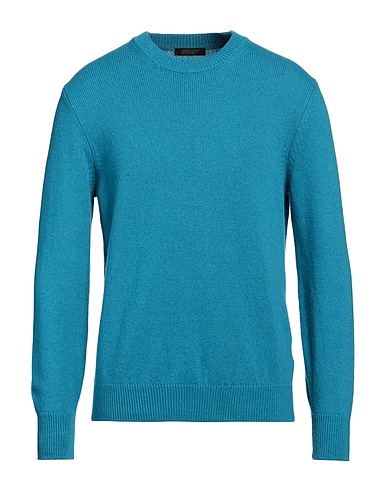 ARAGONA Cashmere jumper Azure 100% Cashmere