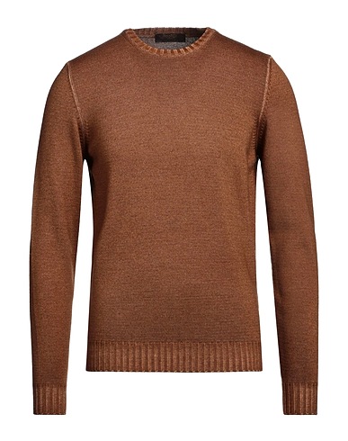 MOORER Sweater Brown 100% Virgin Wool