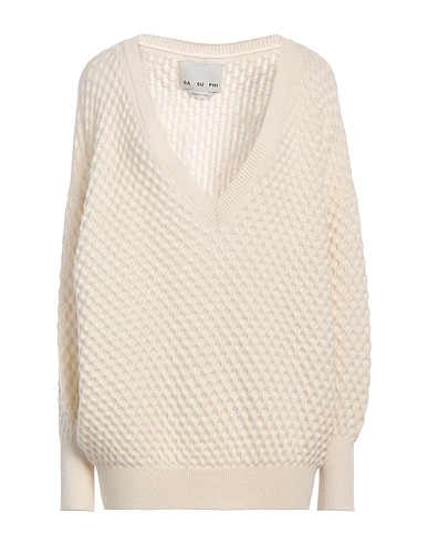 SA SU PHI Maglia in Cachemire Avorio 100% Cachemire