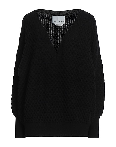 SA SU PHI Maglia in Cachemire Nero 100% Cachemire